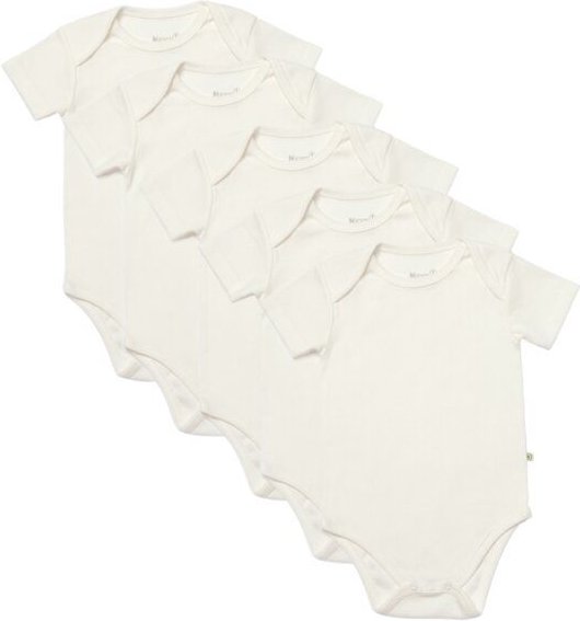 Biorganic 5er-Pack Baby Body Unisex Kurzarm, GOTS-zertifiziert