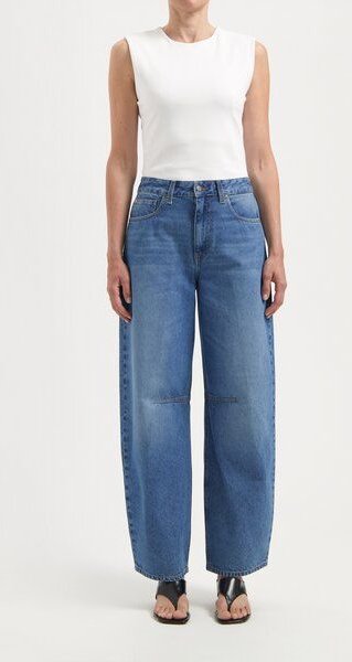 MUD Jeans Damen Jeans "Demi High Balloon - Medium Aged"