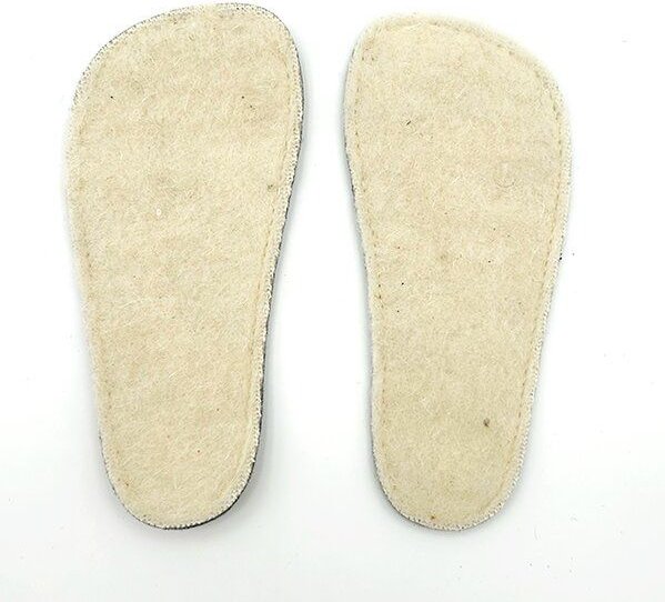 Pololo Barfuß-Wolleinlegesohlen aus 100% zertifizierter Wolle (organic, kontrolliert biologische Tierhaltung)