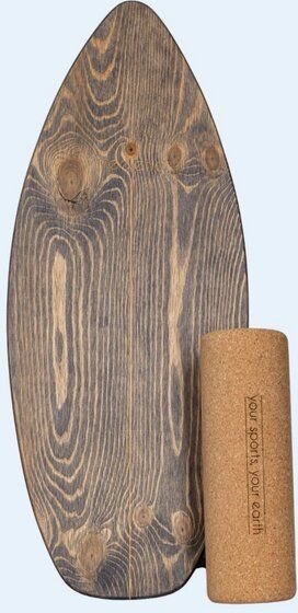 treeletic® Balanceboard inkl. Rolle / Faszienrolle / Handmade in Germany