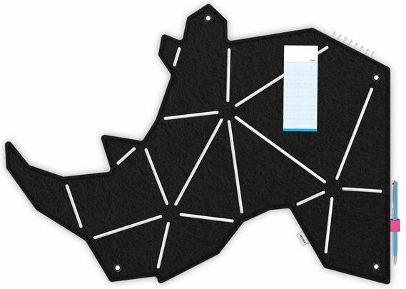 Nashorn-Pinnwand zum Stecken & Pinnen für Kinderzimmer von RÅVARE (NAS)