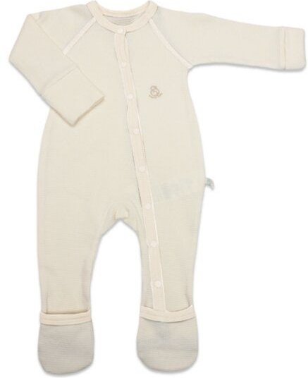 bistyle Neugeborenes Strampler Baby Waffle Strampler ( Babystrampler mit umklappbaren Füßen) zertifizierte Bio Baumwolle...