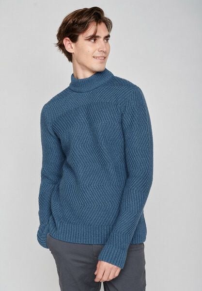 GREENBOMB Basic Go - Gemütlicher Strickpullover aus Woll Mix / Fair & Vegan