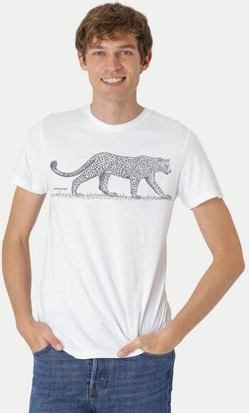 Peaces.bio - handbedruckte Biomode Bio Fit T-Shirt Leopard Herren