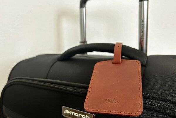 Pack & Smooch Kofferanhänger, Gepäckanhänger aus Leder - Handmade in Germany