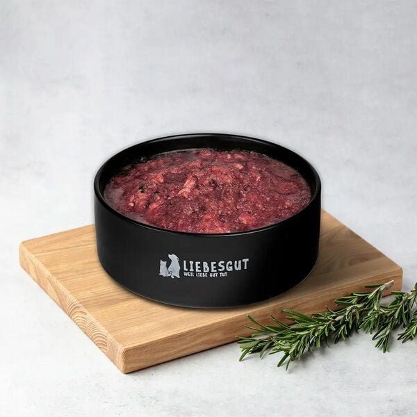 Liebesgut Tiernahrung 14 x Barf-Menü Ziege mit Gemüse