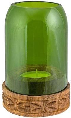 Recycling Windlicht - Mkongo Grün & Klar - Weinflasche - Chako Zanzibar