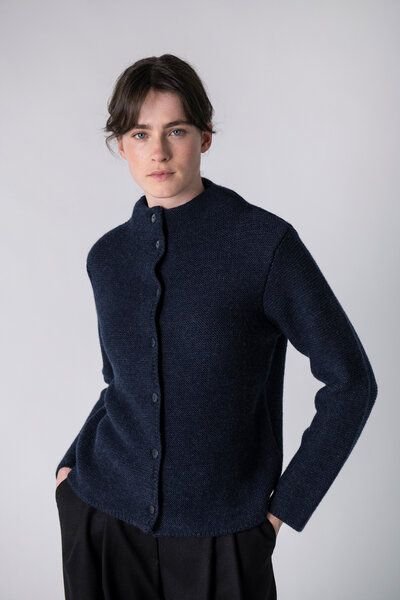 Thumbnail - Grenz/gang Damen Strickjacke ELLY aus Schurwolle (kbT) - uni