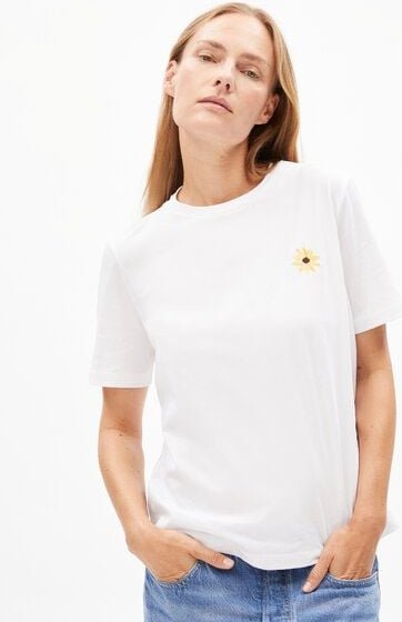ARMEDANGELS LUALAA FLOWER - Damen T-Shirt aus Bio-Baumwolle