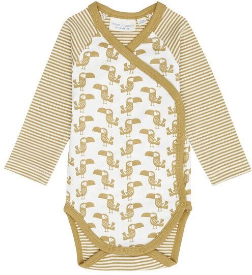 sense-organics Baby Wickelbody *Tukan blau*/*Tukan olive* Gots & Fairtrade I Sense Organics