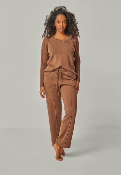 YOU LOOK PERFECT Merino Loungewear Set „Strickpullover Dorina & Strickhose Elisa"