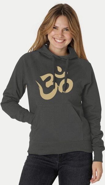 Peaces.bio - handbedruckte Biomode Bio-Damen-Kapuzensweater Om