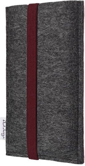 flat.design Handyhülle COIMBRA für Samsung Galaxy Note-Serie - 100% Wollfilz - dunkelgrau