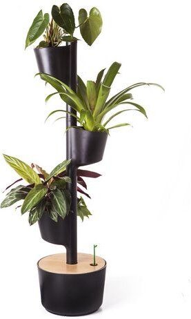 CitySens Vertikaler Blumentopf mit manueller Bewässerung; 3 Blumentöpfe