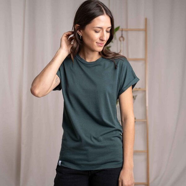 Vresh Clothing Vranziska - Kimono T-Shirt aus Tencel-Mix