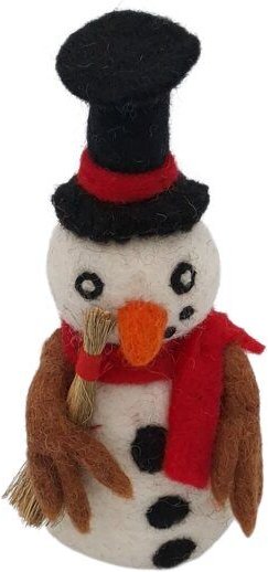 short'n'pietz Schneemann als Filz Eierwärmer