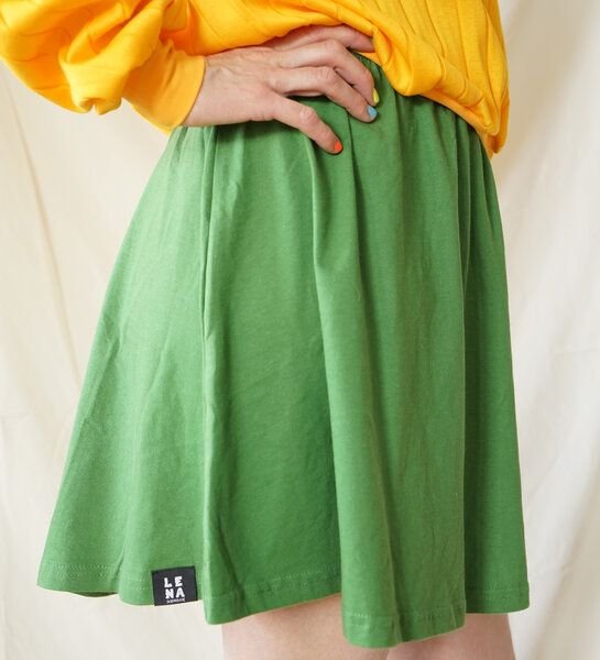 Lena Schokolade Rock Green aus Bio-Baumwolle