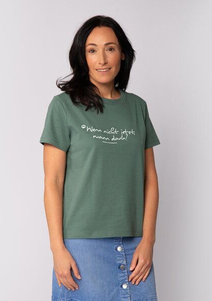 watapparel T-Shirt Frauen Wenn nicht jetzt wann dann