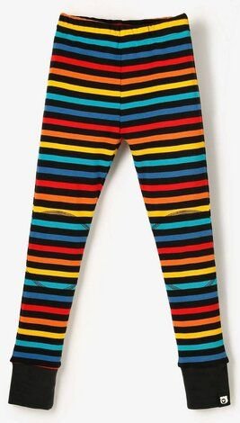 Thumbnail - The QT vegane Kinder-Leggings – Bunte Streifen
