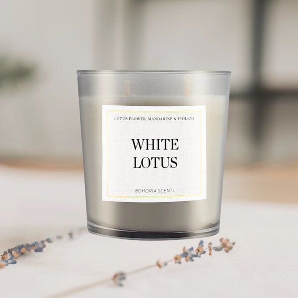 BOHORIA® Premium Signature Duftkerze White Lotus