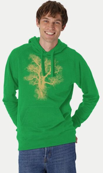 Peaces.bio - handbedruckte Biomode Bio-Herren-Kapuzensweater Chestnut