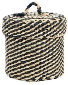 El Puente Korb mit Deckel Seegras, 11 x 11 cm