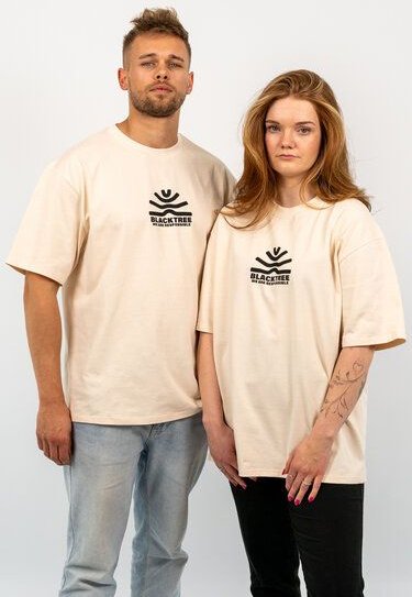 Black Tree Unisex T-Shirt Rundhals Bio-Baumwolle Premium Qualität Fair Trade