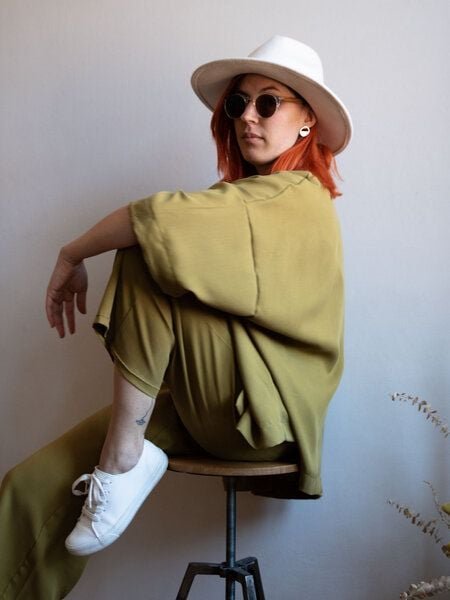 Ecostories Oversize Kimono aus Lyocell