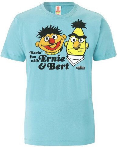 Thumbnail - LOGOSH!RT Logoshirt® Sesamstrasse | Ernie & Bert | Havin Fun | 100% Organic Cotton | T-Shirt Print