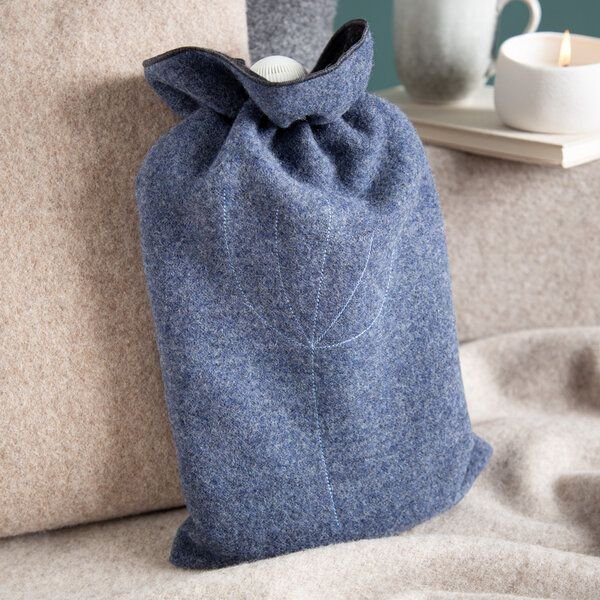 nahtur-design Ökowärmflasche mit Bezug aus 100% Schurwolle