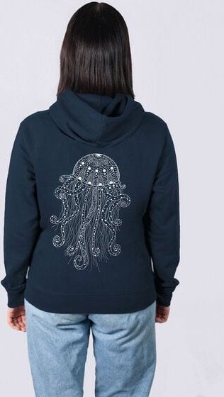 vis wear Yoga Qualle Frauen Hoodie aus Bio-Baumwolle