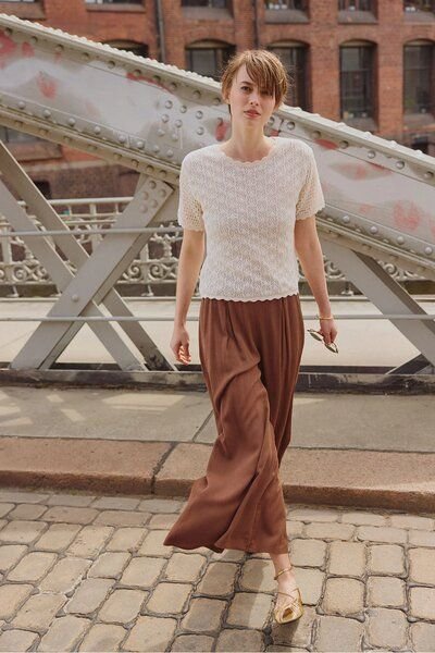 TRANQUILLO Ajour Pullover Emmaa aus Bio-Baumwolle (1200001)