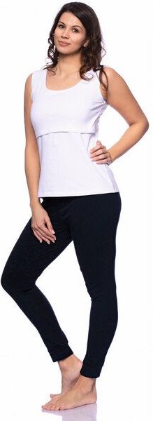 Milchshake ELINA 2tlg. Lounge Umstands- und Still-Pyjama Set ärmellos aus Bio Baumwolle