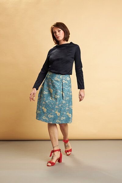 Skrabak Rock "Theo" aus Bio-Baumwolle mit floralem Muster