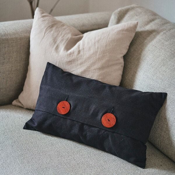 HängemattenGlück Sofakissen / Dekokissen aus reiner Bio Baumwolle (Bezug und Füllung) 50x30cm viele Farben