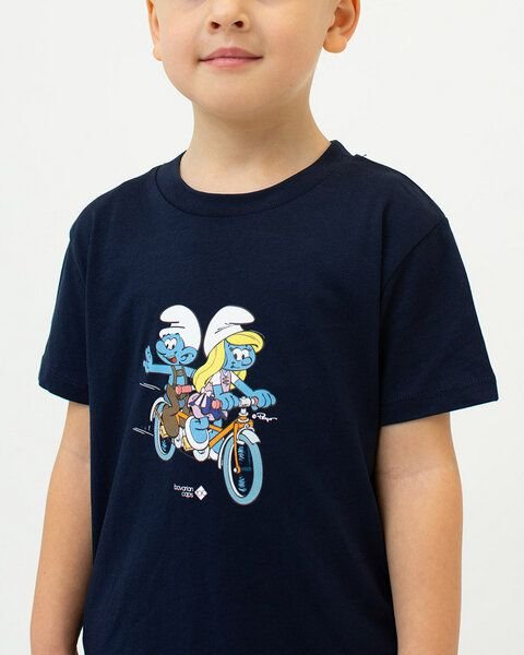 Bavarian Caps Kids T-Shirt Schlümpfe Trachtentandem - Dunkelblau
