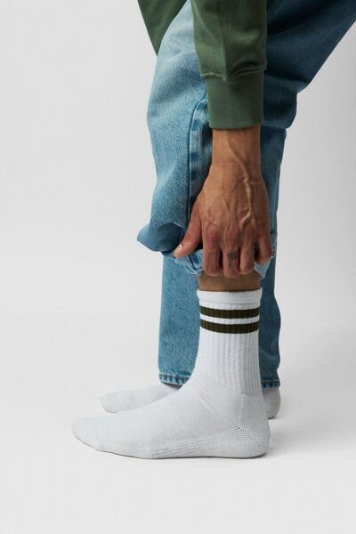 ettics STUDIO sock stripes dark forest