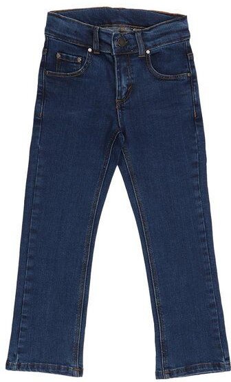 Jeans Kinder Bio-Baumwolle dunkelblau GOTS zertifiziert elastischer Stretchbund nachhaltige Kinderjeans von Walkiddy fai...