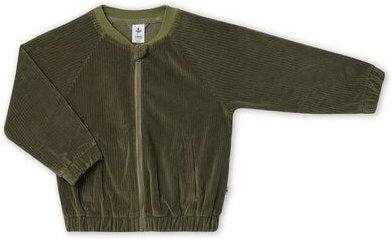 Leela Cotton Nachhaltige Kinder Cord Baseballjacke – 100% Bio Baumwolle, feiner Cordstoff, Jacke, Sweatjacke, Cordjacke,...