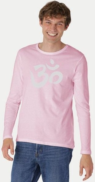 Peaces.bio - handbedruckte Biomode Bio-Herren-Langarmshirt "OM"