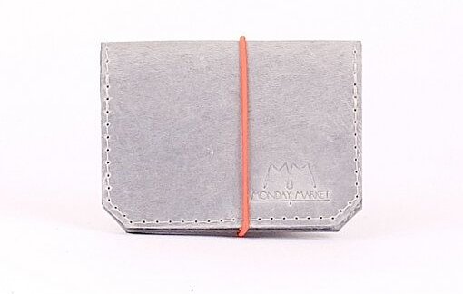 monday market Lederportemonnaie Isaac aus Pull-Up-Leder