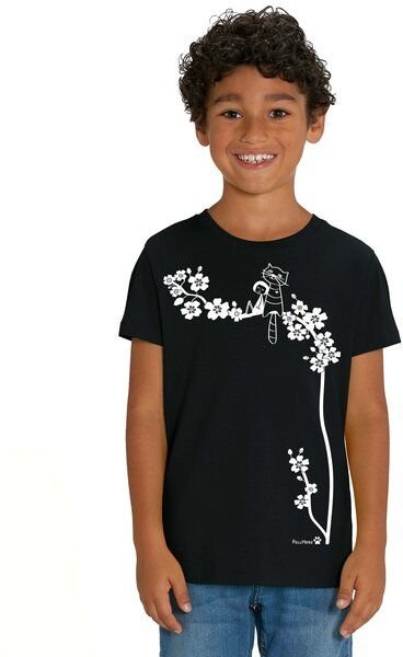 FellHerz Kids T-Shirt Cat Love schwarz