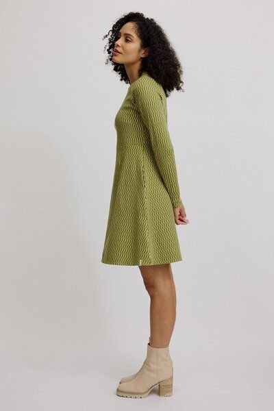 TRANQUILLO Gestricktes Swing-Kleid im Retro-Look (W25E140)