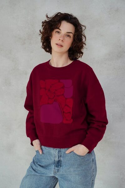 Kultgut Artdesign - Biofair- Pulloversweater im Boxistyle / Love Field