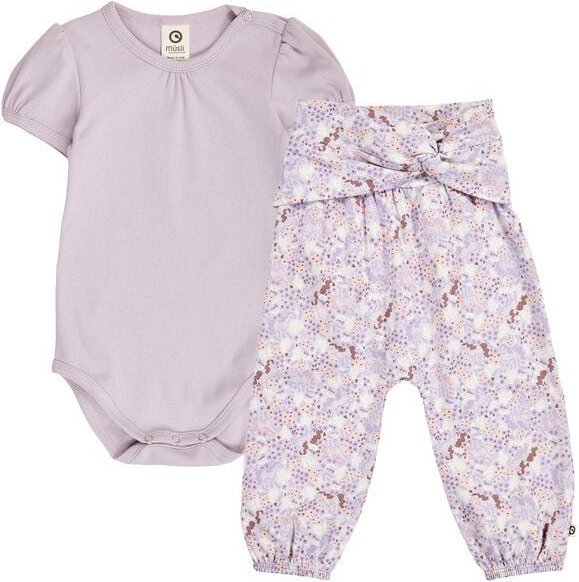 müsli Set aus Kurzarmbody und Babyhose