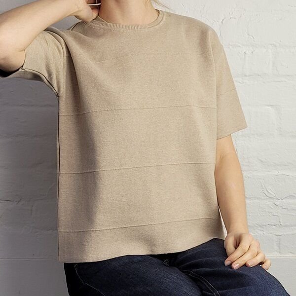 Wunderwerk Crewknit punto milano stripe 1/2