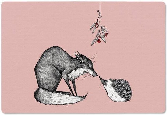 LIGARTI Holzbrettchen - Fuchs & Igel