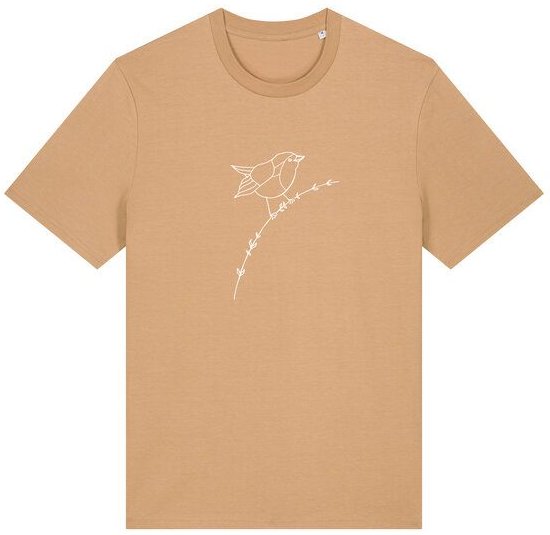 Brandless Basic Bio Unisex T-Shirt Rotkehlchen 180g/m² XXS - 3 XL