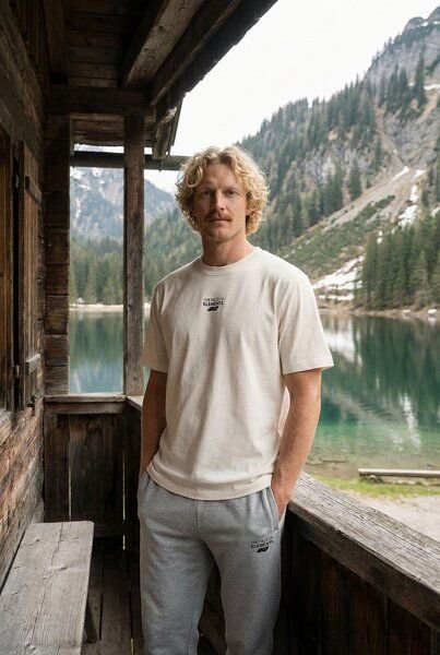 THE FACE OF ELEMENTS ESSENTIAL - RELAXED FIT T-SHIRT AUS 100% BIO-BAUMWOLLE