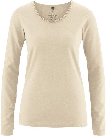 HempAge Damen Langarm-Shirt Lene Hanf/Bio-Baumwolle